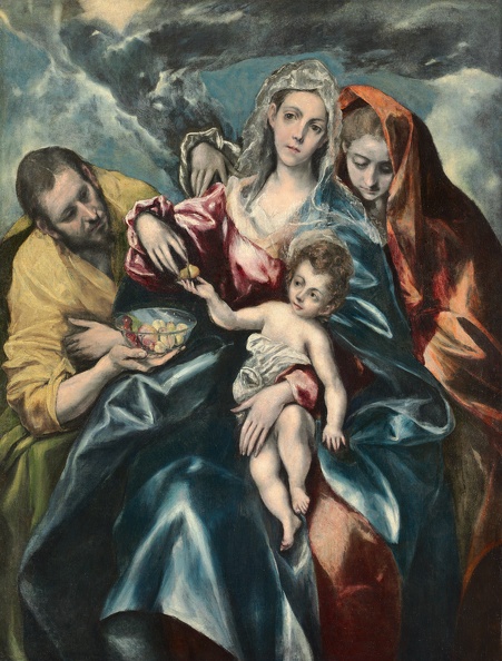 GRECO EL ST. FAMILY WITH MARY MAGDALEN CLEVE