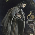 GRECO EL ST. FRANCIS IN PRAYER BEFORE CRUCIFIX