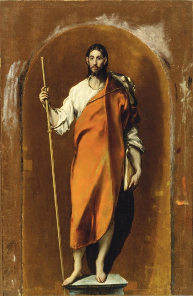 GRECO EL ST. JAMES APOSTLE IN IMAGE OF PILGRIM 1585 16100 TOLEDO