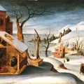 GRIMMER ABEL WINTER LANDSCAPE ANGEL APPEARING TO ST. JOSEPH MASSACRE OF INNOCENTS AND FLIGHT INTO EGYPT PHIL