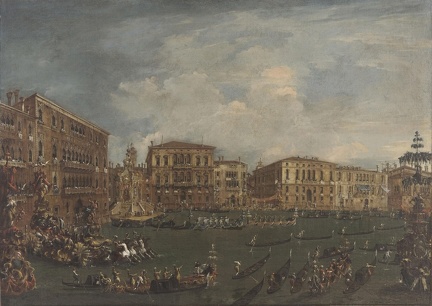 GUARDI FRANCESCO VENICE REGATTA IN VOLTA DI CANAL C1760 1770
