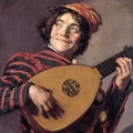 HALS FRANS BUFFOON PLAYING LUTE C1624 LOUVRE