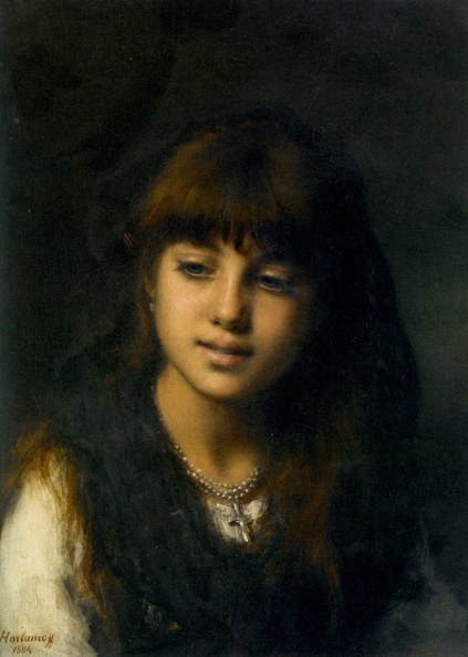 HARLAMOV ALEXEI ALEXEIEVICH YOUNG GIRL 1884