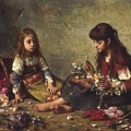 HARLAMOV ALEXEI ALEXEIEVICH TWO GIRLS ORGANIZATIONS FLOWERS