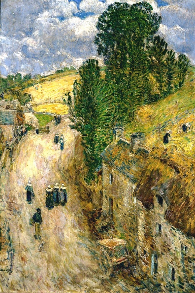 HASSAM CHILDE HARVEST TIME BRITTANY PONT AVEN 1897
