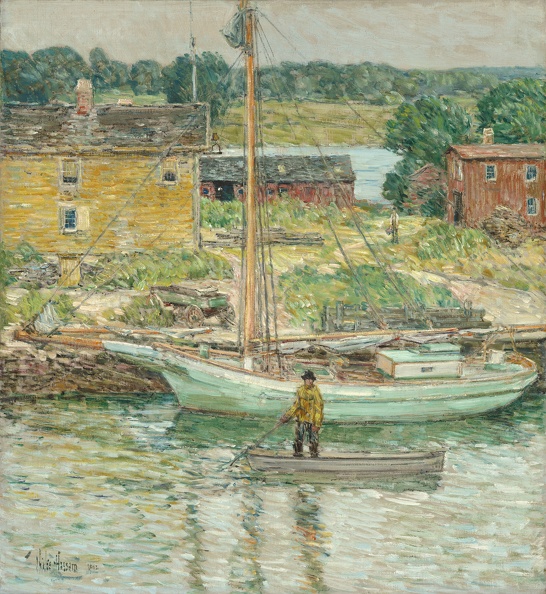 HASSAM CHILDE OYSTER SLOOP COS COB 1902 NGA 52244