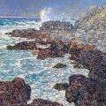 HASSAM CHILDE SEAWEED AND SURF APPLEDORE AT SUNSET 1912