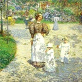 HASSAM CHILDE SPRING IN CENTRAL PARK 1908