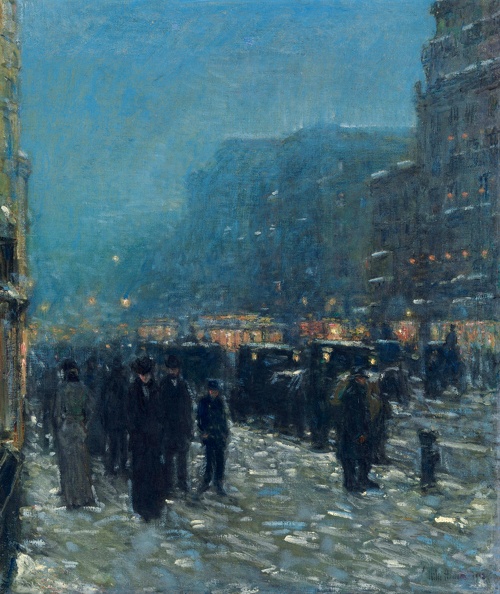 HASSAM CHILDE BROADWAY AND 42ND STREET 1902
