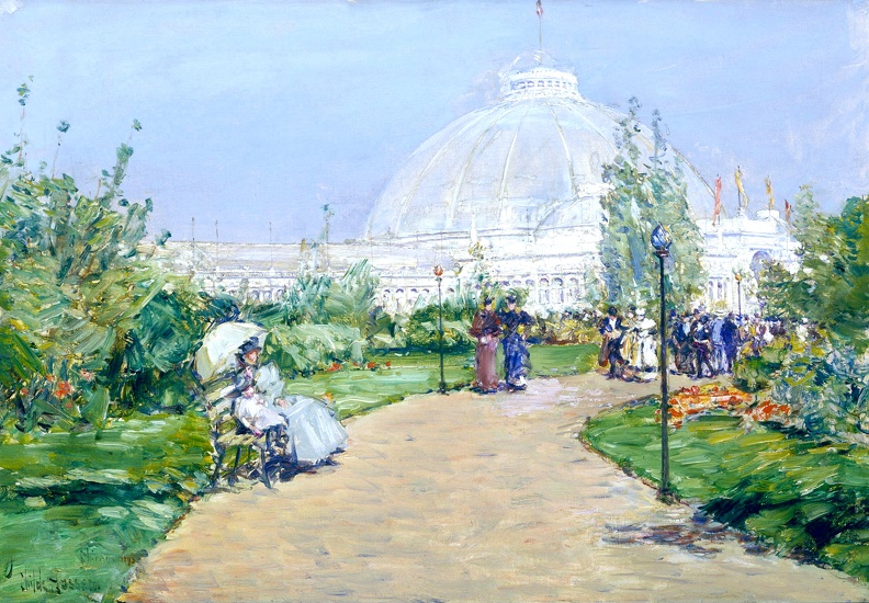 HASSAM CHILDE HORTICULTURE BUILDING WORLD S COLUMBIAN EXPOSITION CHICAGO 1893