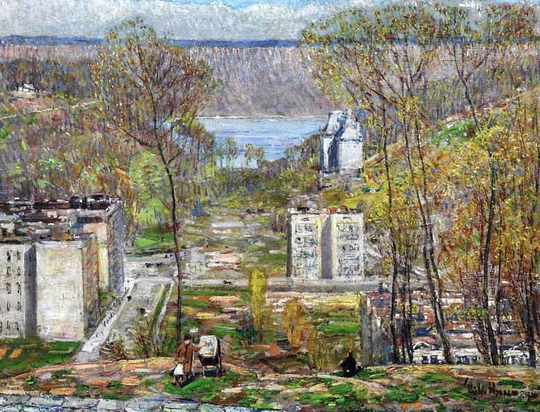 HASSAM CHILDE MAY DAY WAY UP TOWN 1920