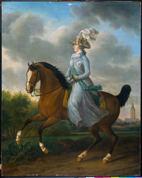 HAAG TETHART PHILIP CHRISTIAN PRT OF SOPHIA WILHELMINA FREDERICK OF PRUSSIA 1751 1820 ON HORSEBACK 1789 RIJK