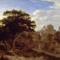 HEYDEN JAN VAN TWO CHURCHES AND TOWN WALL GOOGLE