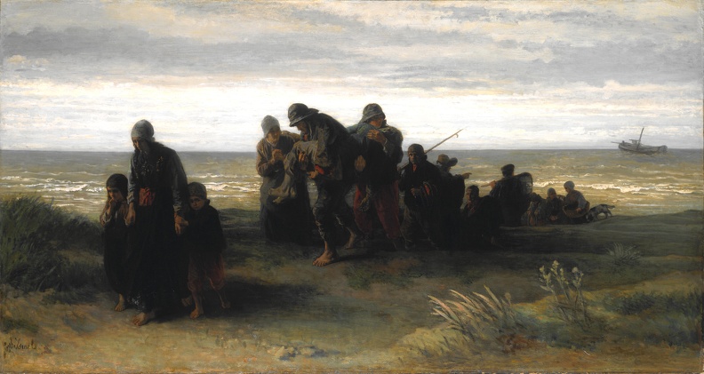 ISRAELS JOZEF FISHERMEN CARRYING DROWNED MAN LO NG