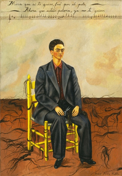 KAHLO FRIDA PRT OF SELF WITH CROPPED HAIR1940 MET