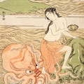 KATSUKAWA SHUNSHO ABALONE FISHERGIRL WITH OCTOPUS GOOGLE LACMA
