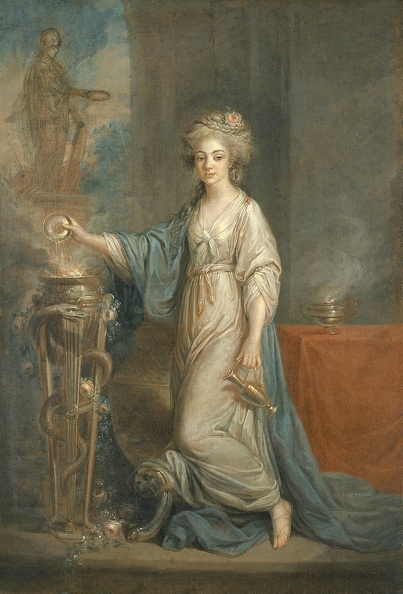 KAUFFMANN ANGELICA PRT OF IMAGE OF WOMEN IN VESTAL 1780 TH BO