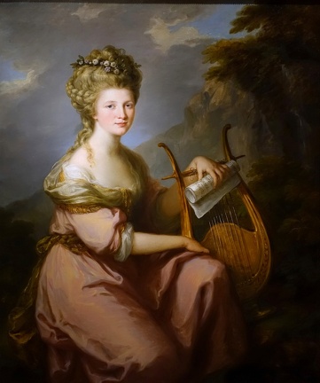 KAUFFMANN ANGELICA PRT OF SARAH HARROP MRS BATES AS MUSE 1780 1781 PRINCETON