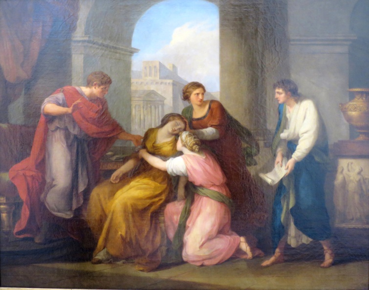KAUFFMANN ANGELICA VIRGIL READING HIS AENEID TO OCTAVIA AND AUGUSTUS HERMITAGE