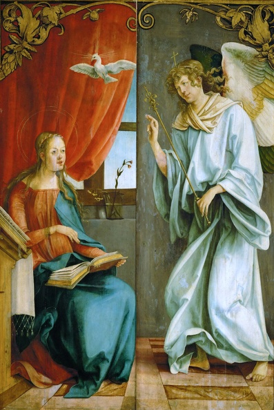 KULMBACH HANS SUESS ANNUNCIATION OUTER WINGS OF ALTARPIECE KUHI