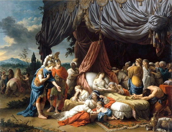 LAGRENEE LOUIS JEAN FRANCOIS DEATH OF DARIUS WIFE 1785