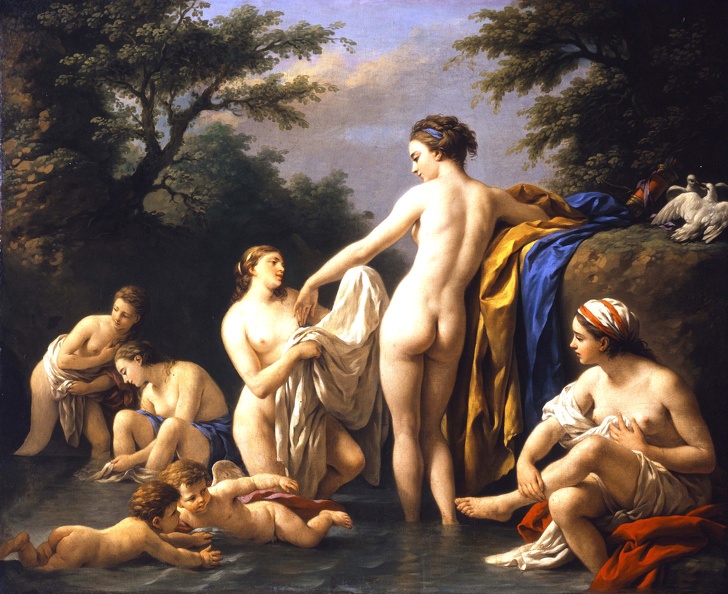 LAGRENEE LOUIS JEAN FRANCOIS VENUS AND NYMPHS BATHING 1776