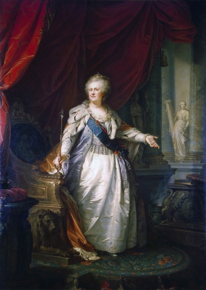 LAMPI JOHANN BAPTIST PRT OF GRAFIN CATHERINE II 1793HERMITAGE