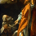 LANFRANCO GIOVANNI VIRGIN AND CHILD APPEARING TO HERMIT SST. PAUL AND ANTHONY KUHI