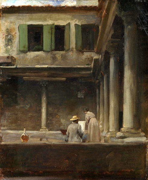 LEIGHTON_FREDERIC_ARTIST_SKETCHING_IN_CLOISTER_OF_S_GREGORIO_VENICE_LO_NG.JPG