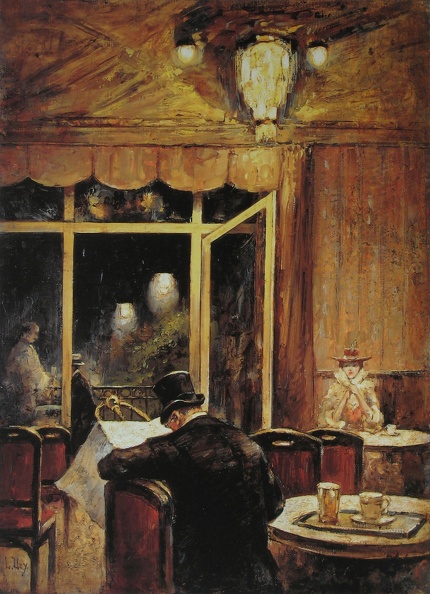LESSER URY ABEND IM CAFE BAUER 1898