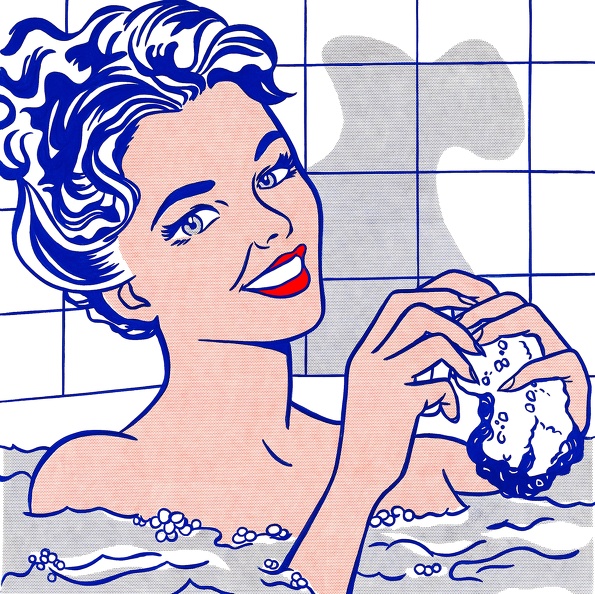 LICHTENSTEIN ROY NUDE SERIES WOMAN IN BATH 1963 TH BO
