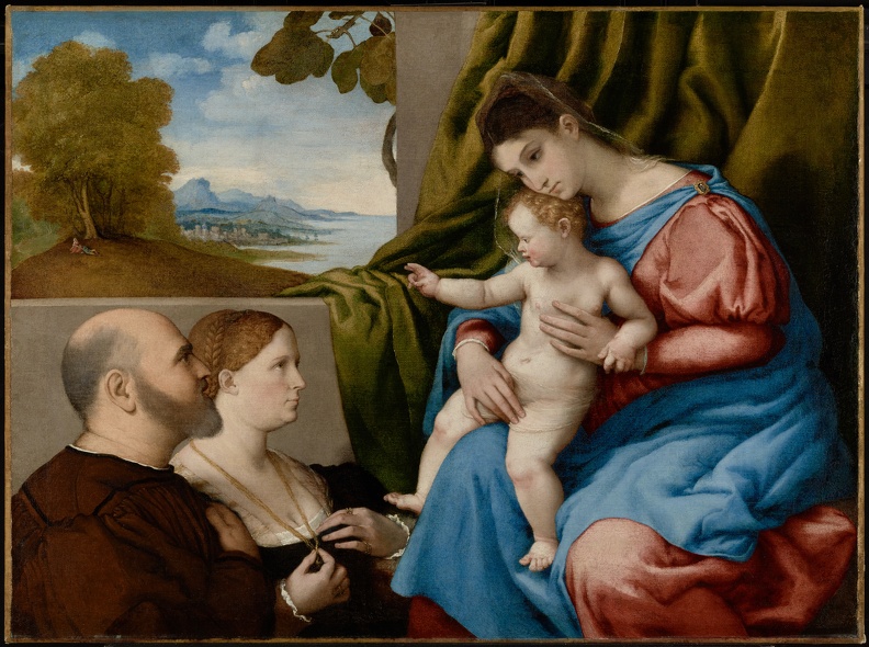 LOTTO LORENZO MADONNA AND CHILD WITH TWO DONORS 77PA110 GETTY