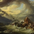 LOUTHERBOURG PHILIPPE JACQUES DE SHIPWRECK OFF ROCKY COAST GOOGLE