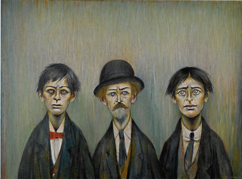 LOWRY_LAWRENCE_STEPHEN_FATHER_AND_TWO_SONS_1950.JPG