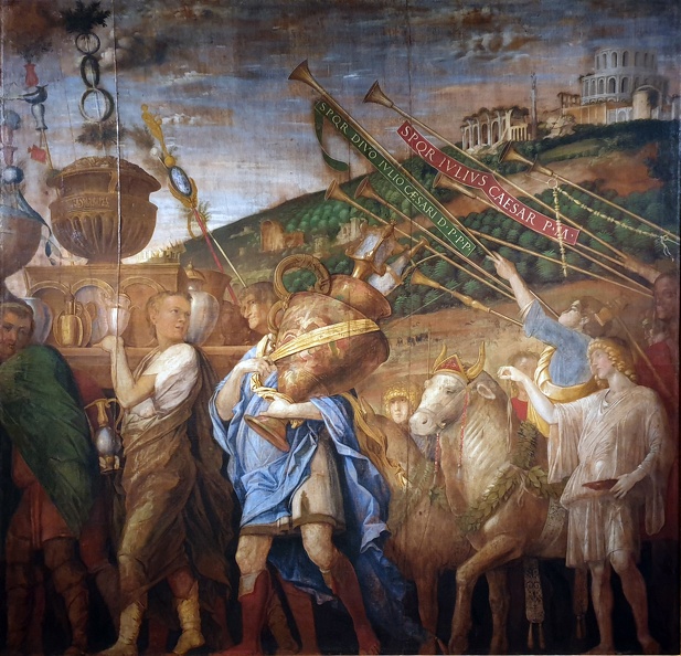 MANTEGNA ANDREA DER TRIUMPHZUG CAESARS IV VASENTRAGER 1490