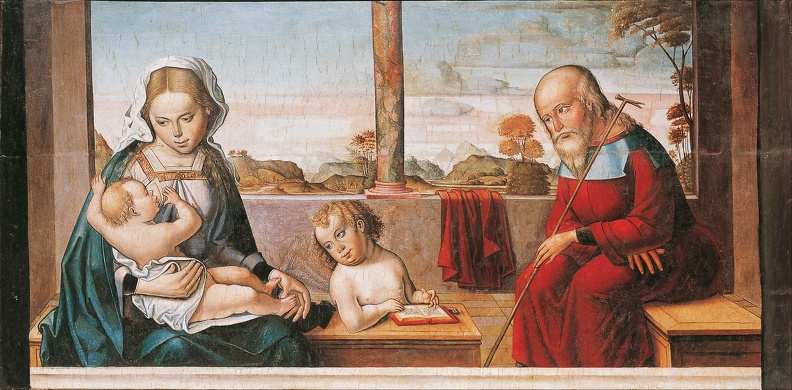 MASTER OF ASTORGA ST. FAMILY WITH YOUNG ST. JOHN GOOGLE