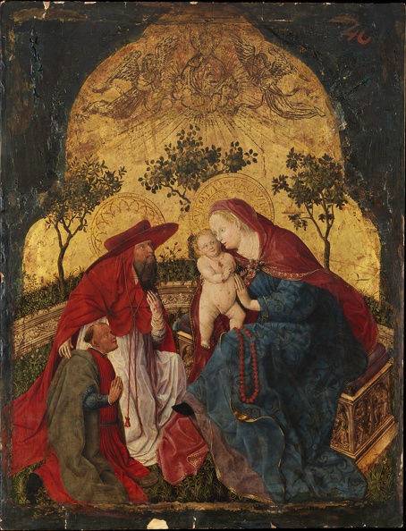 MASTER OF MUNICH MARIAN PANELS VIRGIN AND CHILDDONOR PRESENTED BY ST. JEROME MET