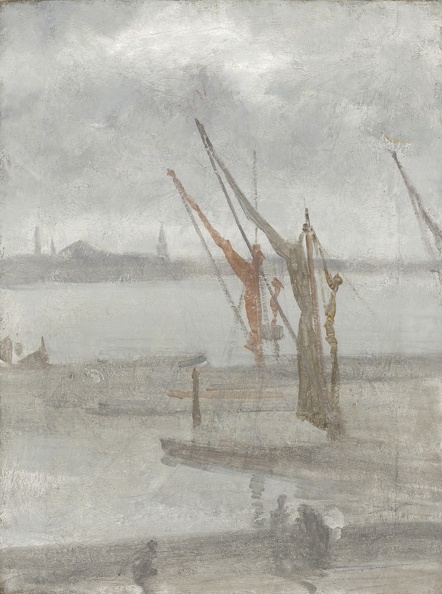 MCNEILL WHISTLER JAMES ABBOTT GREY AND SILVER CHELSEA WHARF C1864 1868 N G A