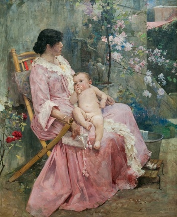 MICHELENA ARTURO YOUNG MOTHER 1889