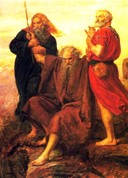 MILLAIS JOHN EVERETT MOSES SUPPORTED AARON AND HUR IS PRAYING FOR VICTORY 1871