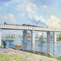 MONET CLAUDE RAILROAD BRIDGE AT ARGENTEUIL 1873