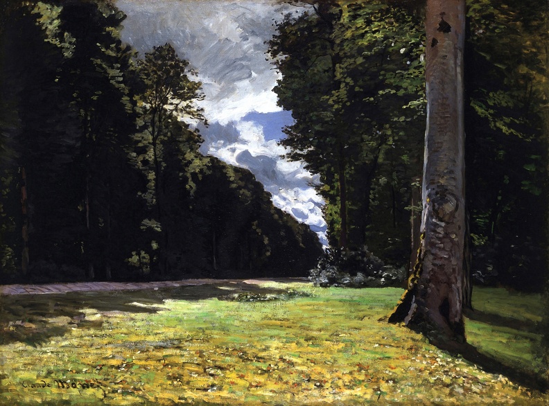 MONET CLAUDE LE PAVE DE CHAILLY IN FOREST OF FONTAINEBLEAU 1865