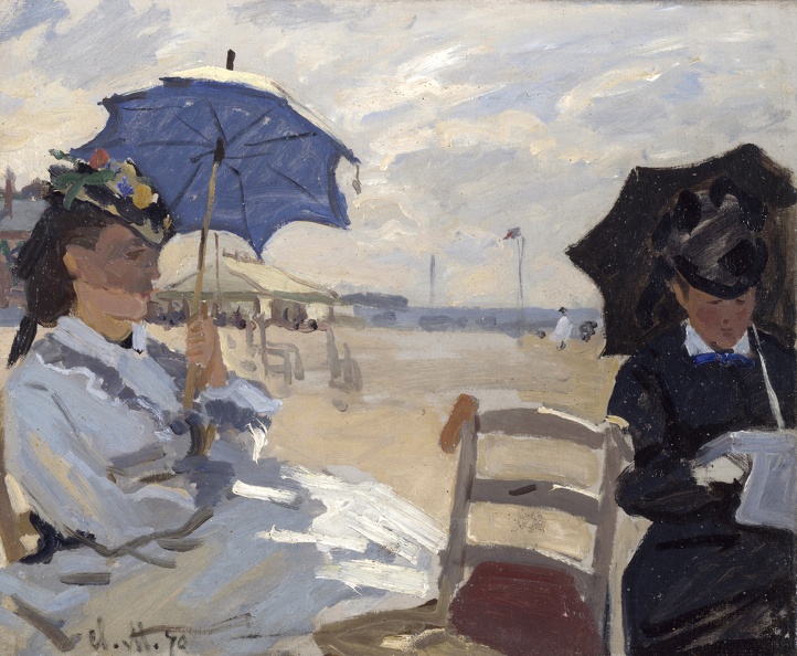 MONET CLAUDE BEACH AT TROUVILLE 02 1870 LO NG