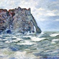 MONET CLAUDE PORT DAVAL ROUGH SEA 1883