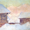 MONET CLAUDE NORWAY HOUSES UNDER SNOW 1895