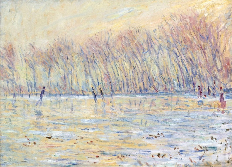MONET CLAUDE SKATERS AT GIVERNY 1899 SOTHEBY
