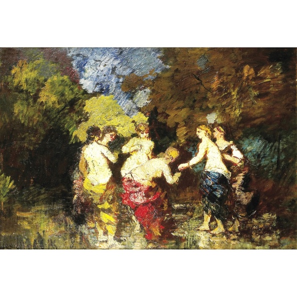 MONTICELLI ADOLPHE SIX BAIGNEUSES SOTHEBY