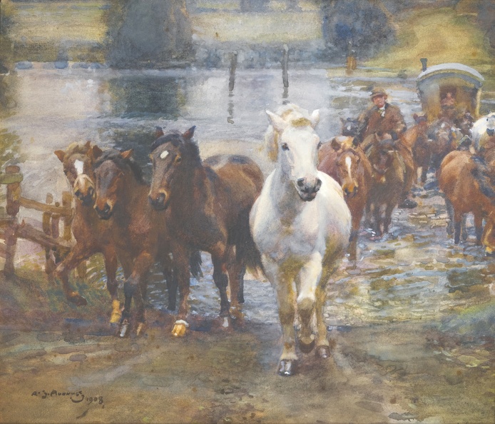 MUNNINGS ALFRED JAMES CROSSING FORD LKP SOTHEBY