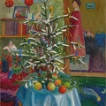 MUNTER GABRIELE INTERIOR WITH CHRISTMAS TREE CIRCA 1908