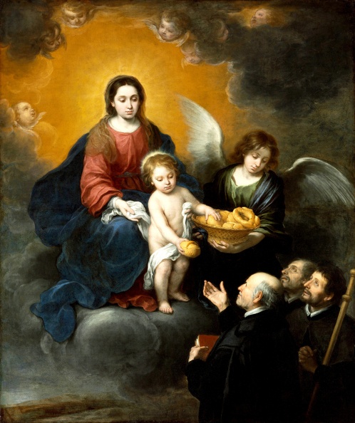 MURILLO BARTOLOME ESTEBAN INFANT CHRIST DISTRIBUTING BREAD TO PILGRIMS GOOGLE BUDAPEST